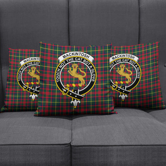 MacKintosh Hunting Modern Tartan Crest Pillow Cover