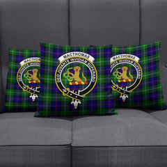 MacThomas Modern Tartan Crest Pillow Cover