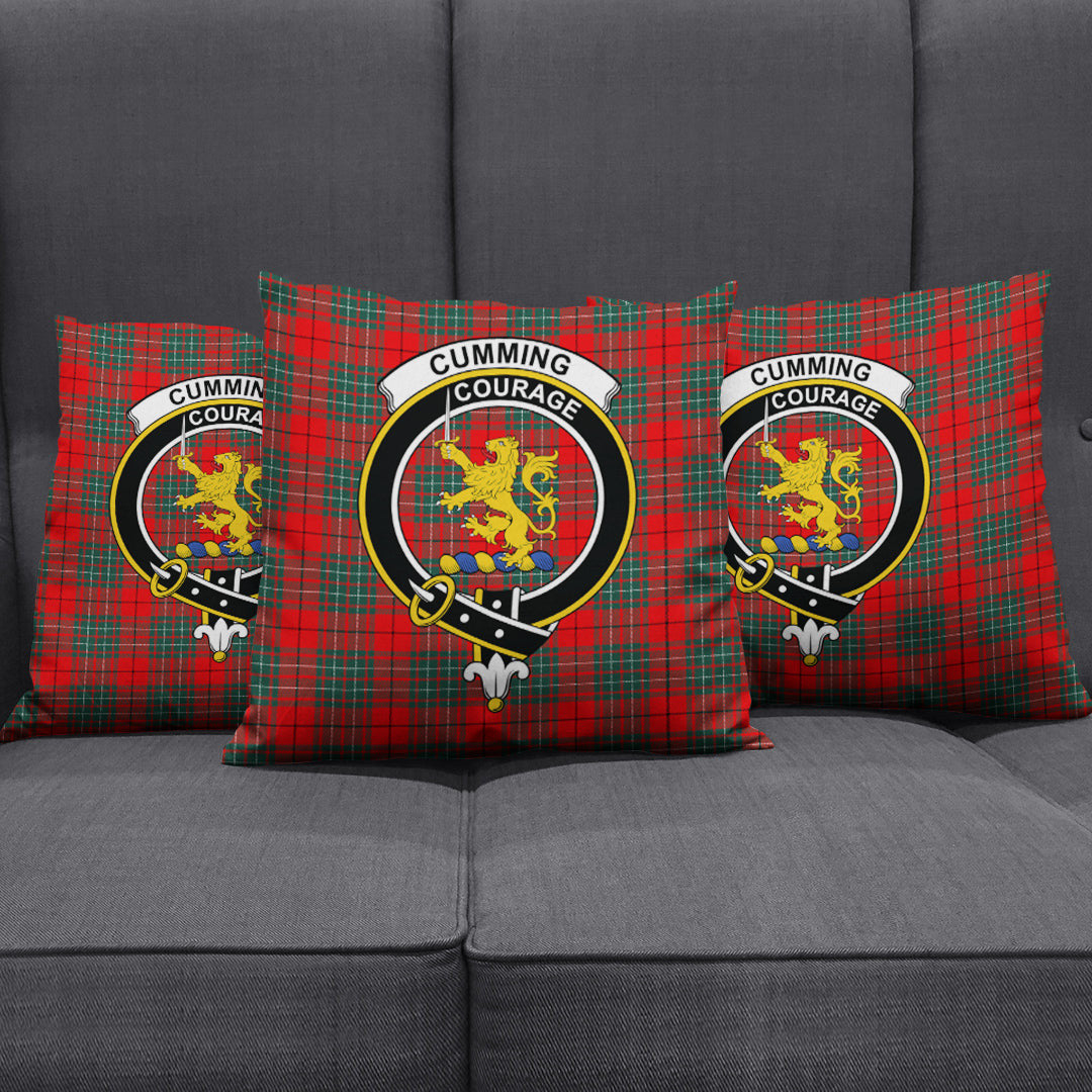 Cumming Modern Tartan Crest Pillow Cover