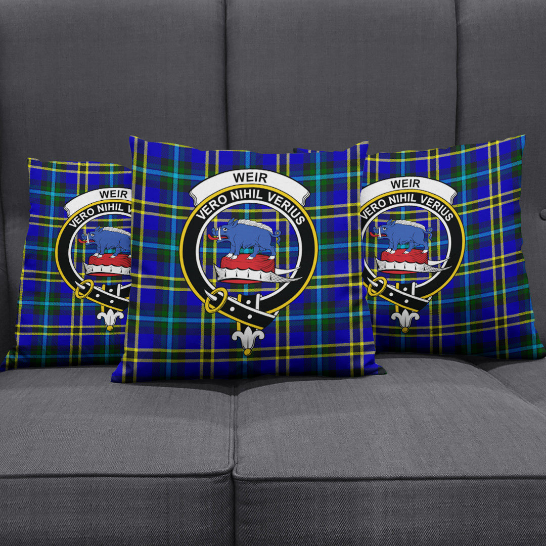 Weir Modern Tartan Crest Pillow Cover