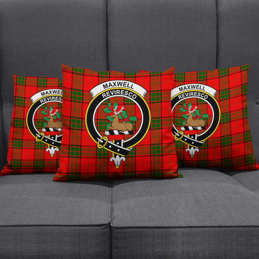 Maxwell Modern Tartan Crest Pillow Cover