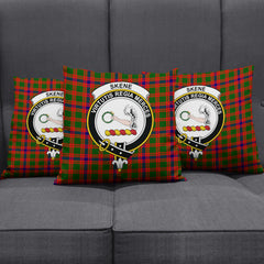 Skene Modern Tartan Crest Pillow Cover