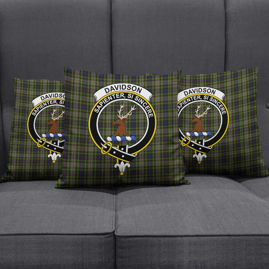 Davidson Tulloch Dress Tartan Crest Pillow Cover