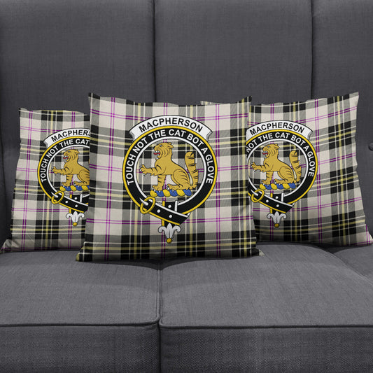 MacPherson Dress Ancient Tartan Crest Pillow Cover