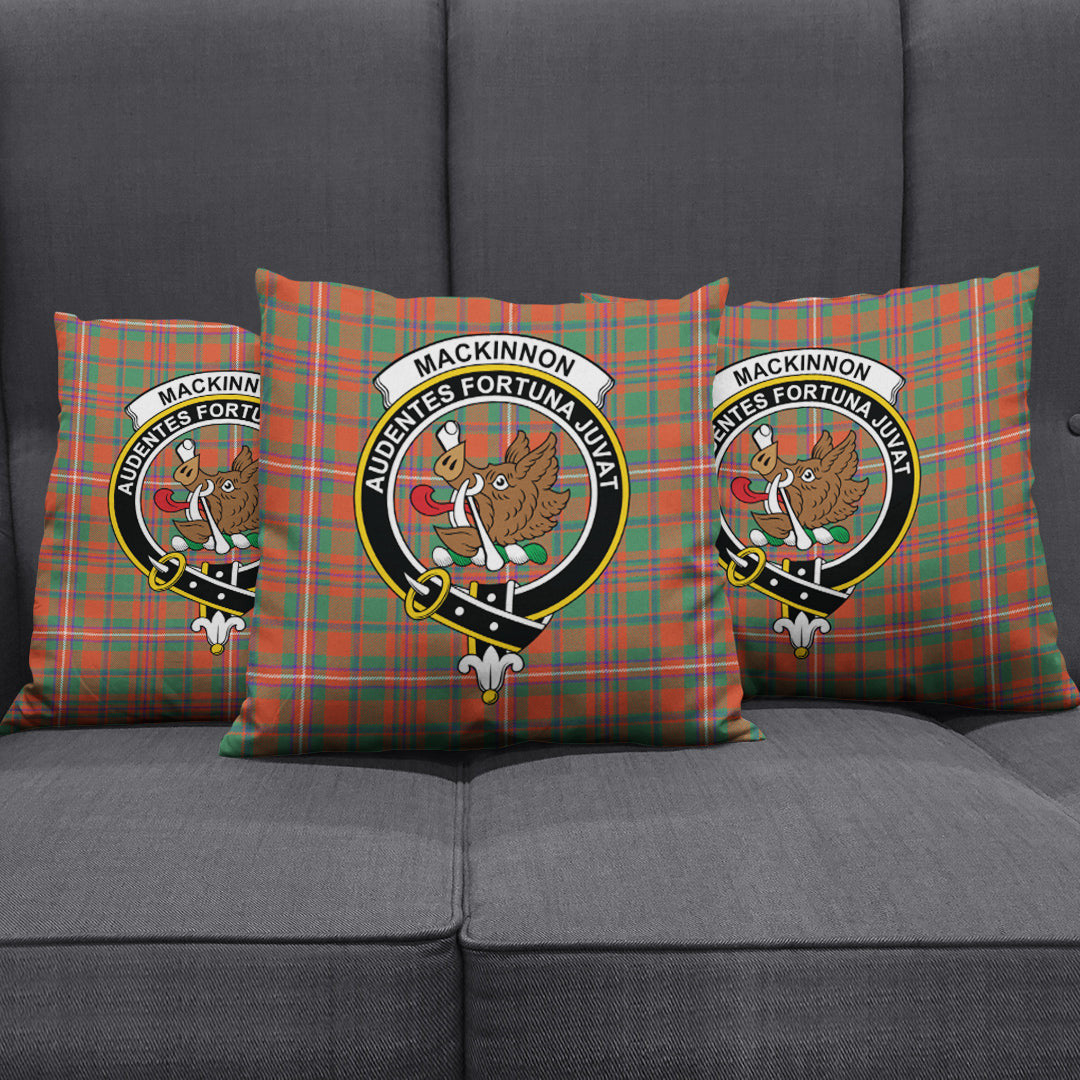 MacKinnon Ancient Tartan Crest Pillow Cover