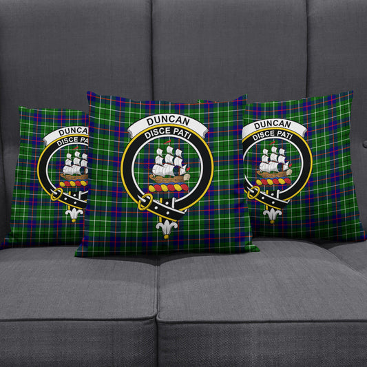 Duncan Modern Tartan Crest Pillow Cover