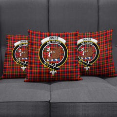 Innes Modern Tartan Crest Pillow Cover