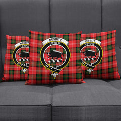 Nesbitt Modern Tartan Crest Pillow Cover