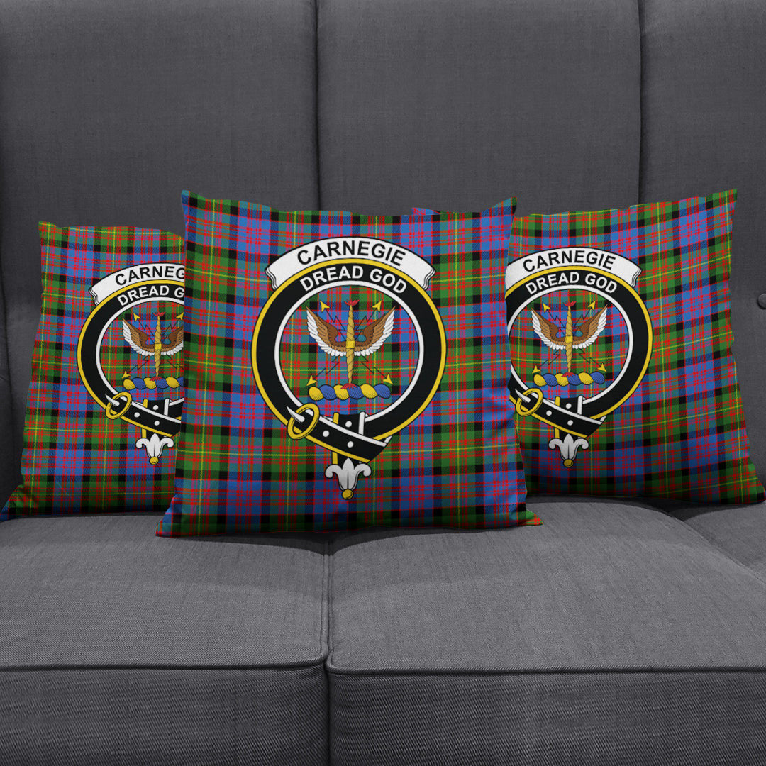 Carnegie Ancient Tartan Crest Pillow Cover