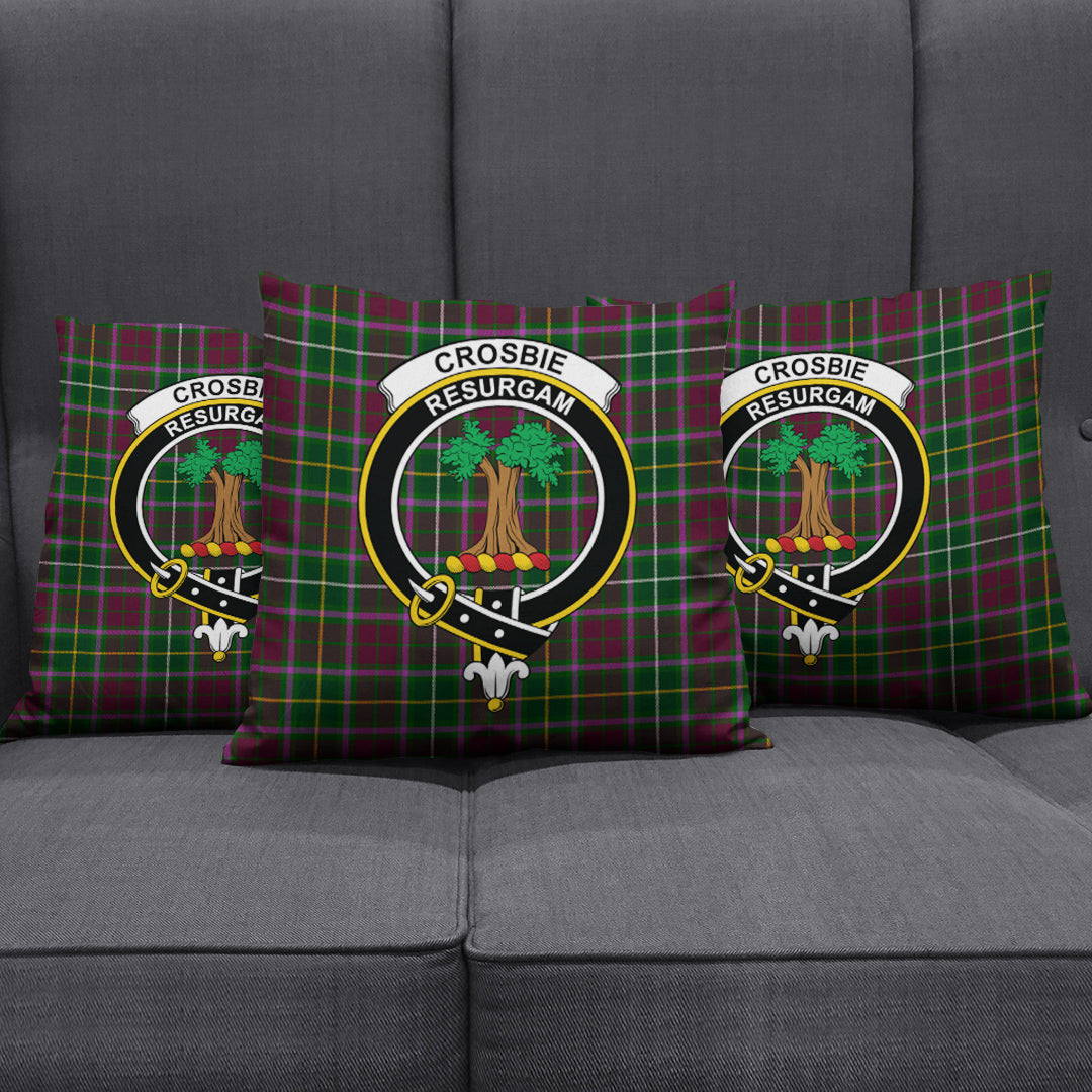 Crosbie Tartan Crest Pillow Cover
