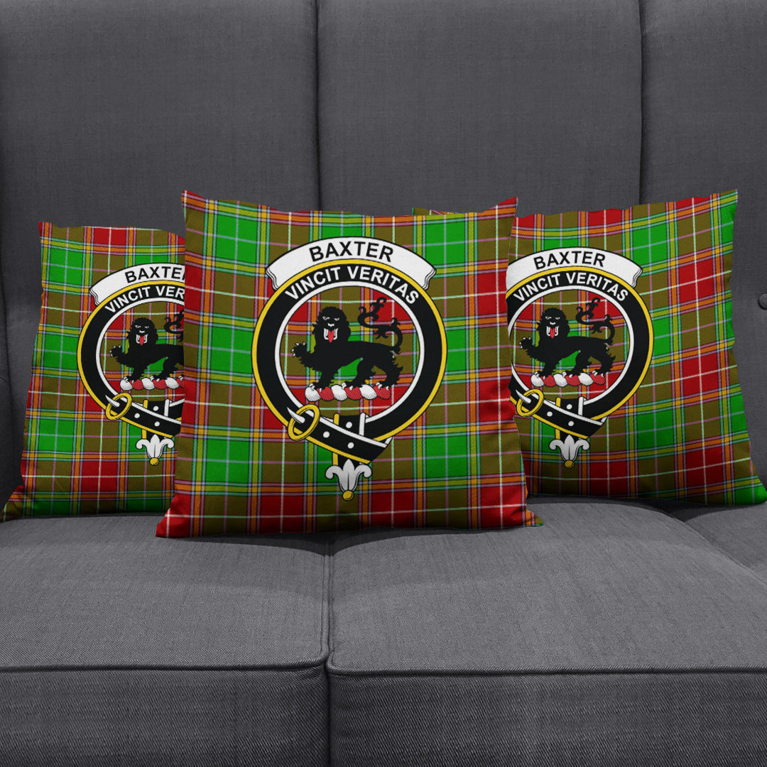 Baxter Modern Tartan Crest Pillow Cover