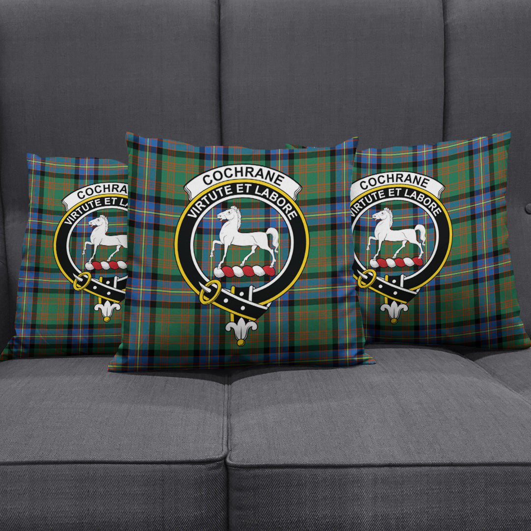 Cochrane Ancient Tartan Crest Pillow Cover