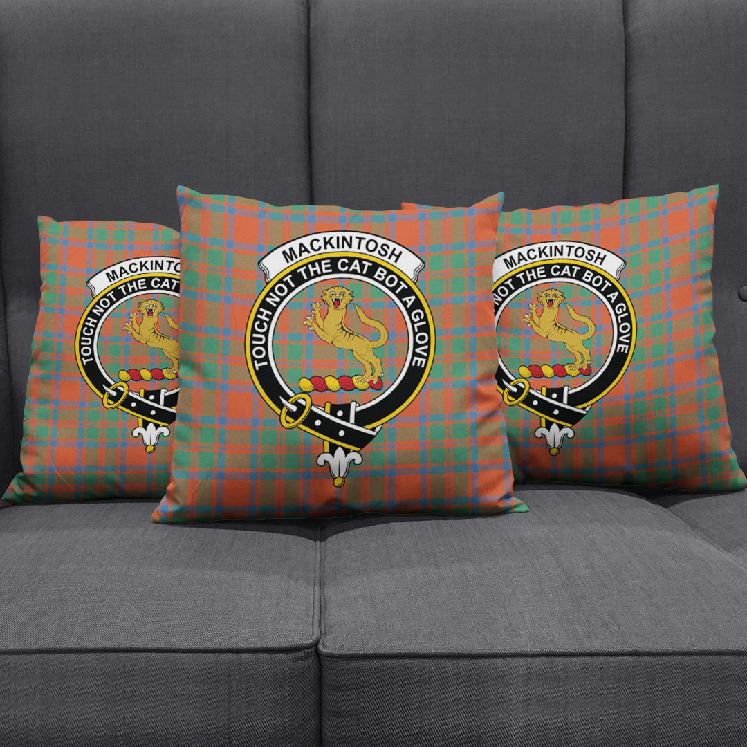 MacKintosh Ancient Tartan Crest Pillow Cover