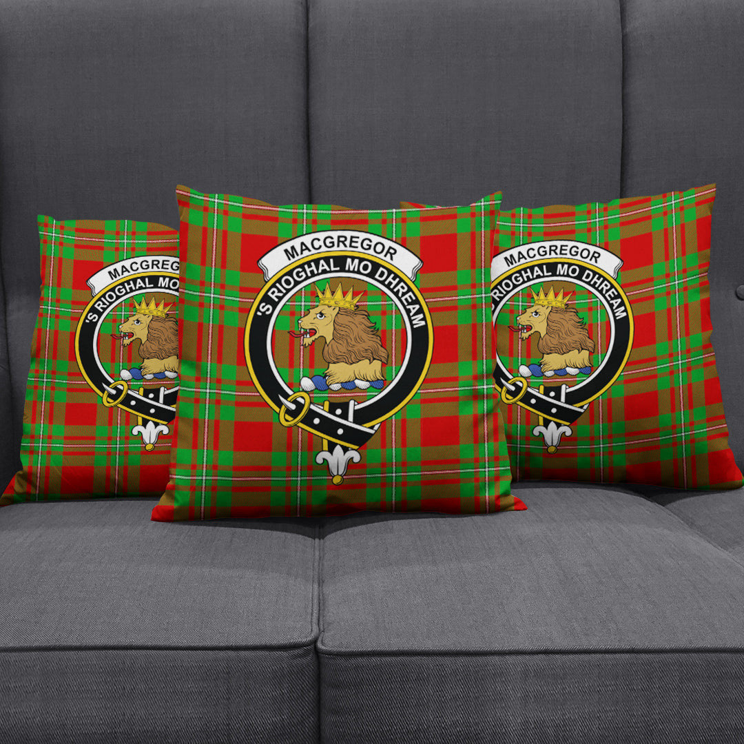 MacGregor Modern Tartan Crest Pillow Cover