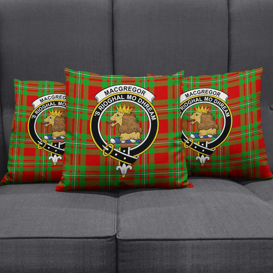 MacGregor Modern Tartan Crest Pillow Cover