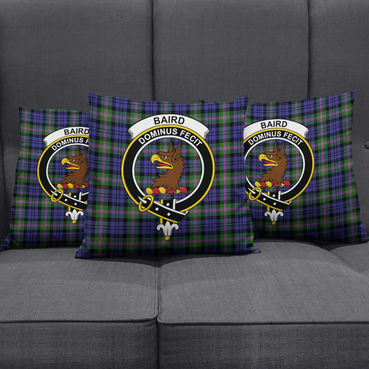 Baird Modern Tartan Crest Pillow Cover