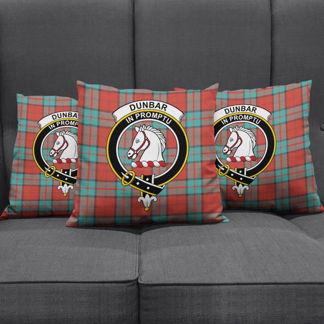 Dunbar Ancient Tartan Crest Pillow Cover