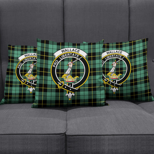 Wallace Hunting Ancient Tartan Crest Pillow Cover