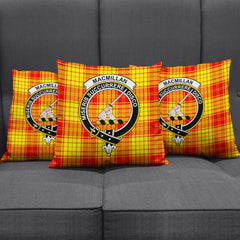 MacMillan Clan Tartan Crest Pillow Cover
