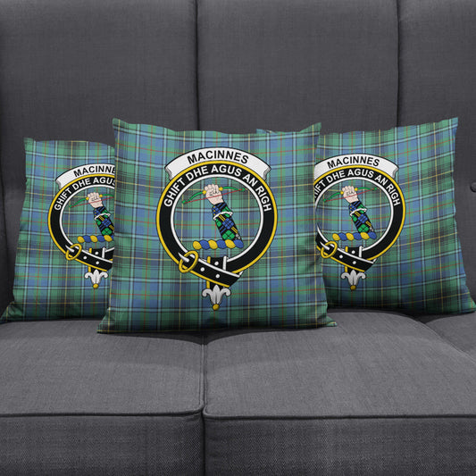 MacInnes Ancient Tartan Crest Pillow Cover