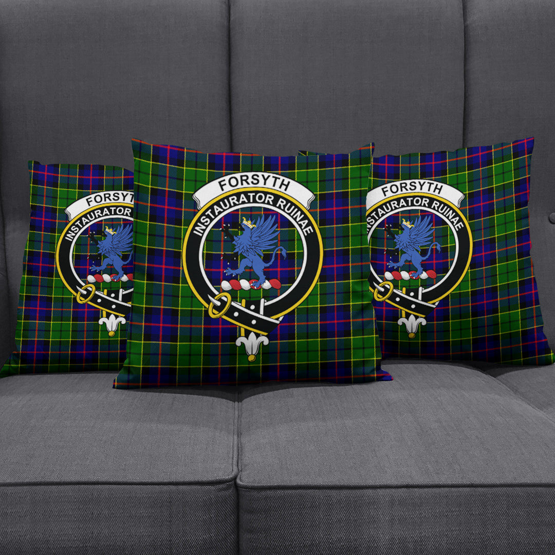 Forsyth Modern Tartan Crest Pillow Cover