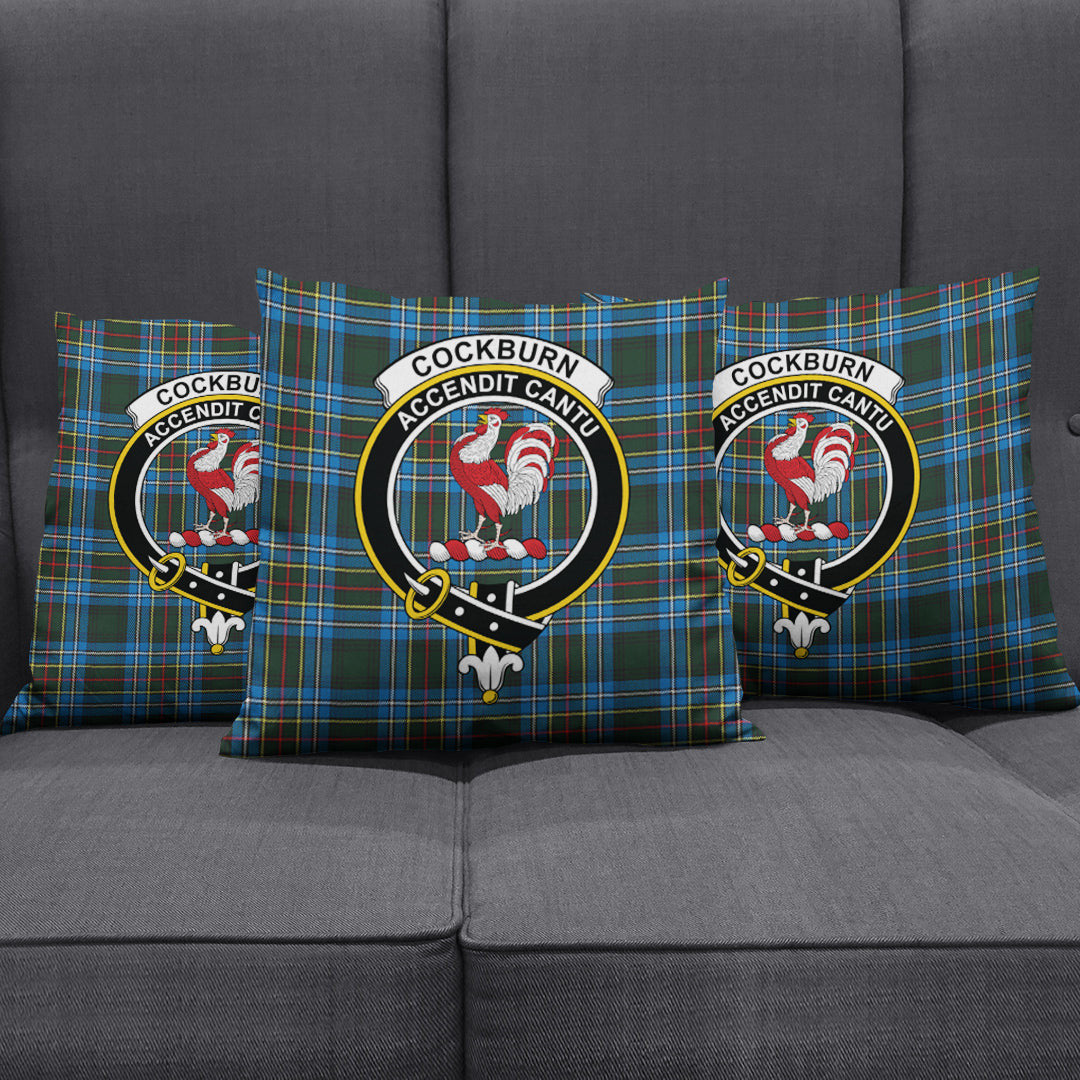 Cockburn Modern Tartan Crest Pillow Cover