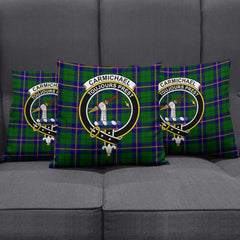 Carmichael Modern Tartan Crest Pillow Cover