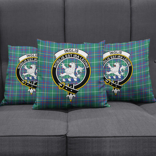 Inglis Ancient Tartan Crest Pillow Cover