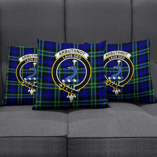 Arbuthnot Modern Tartan Crest Pillow Cover