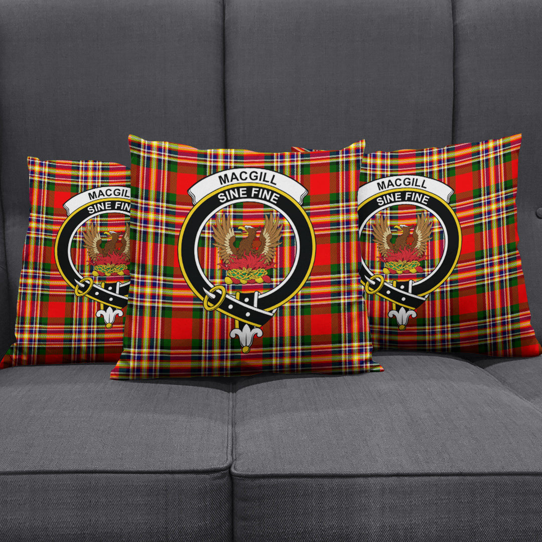 MacGill Modern Tartan Crest Pillow Cover