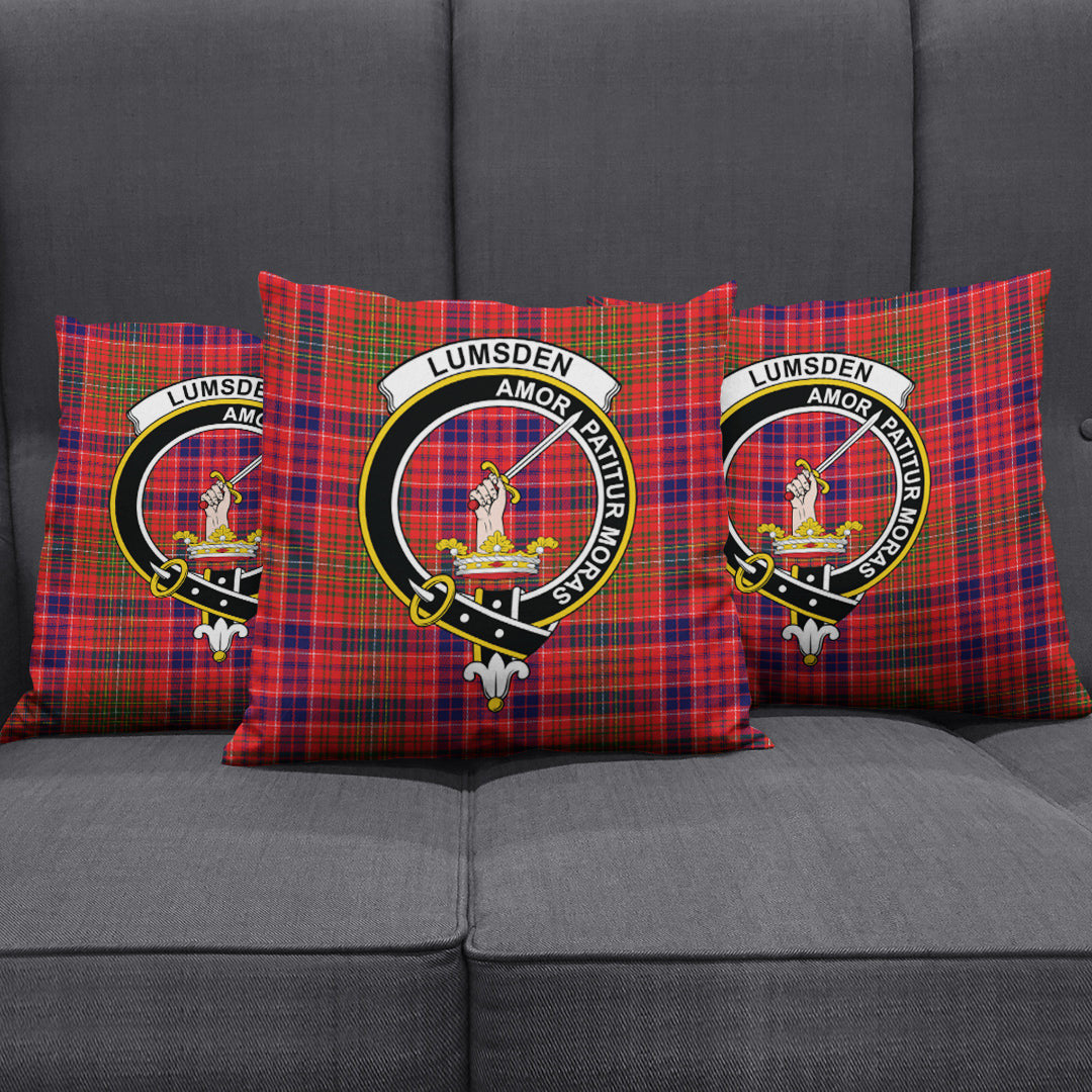 Lumsden Modern Tartan Crest Pillow Cover