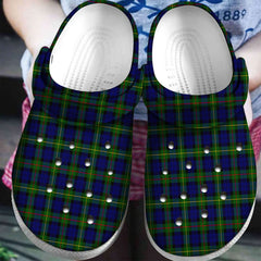 MacEwen Modern Tartan Plaid Crocs