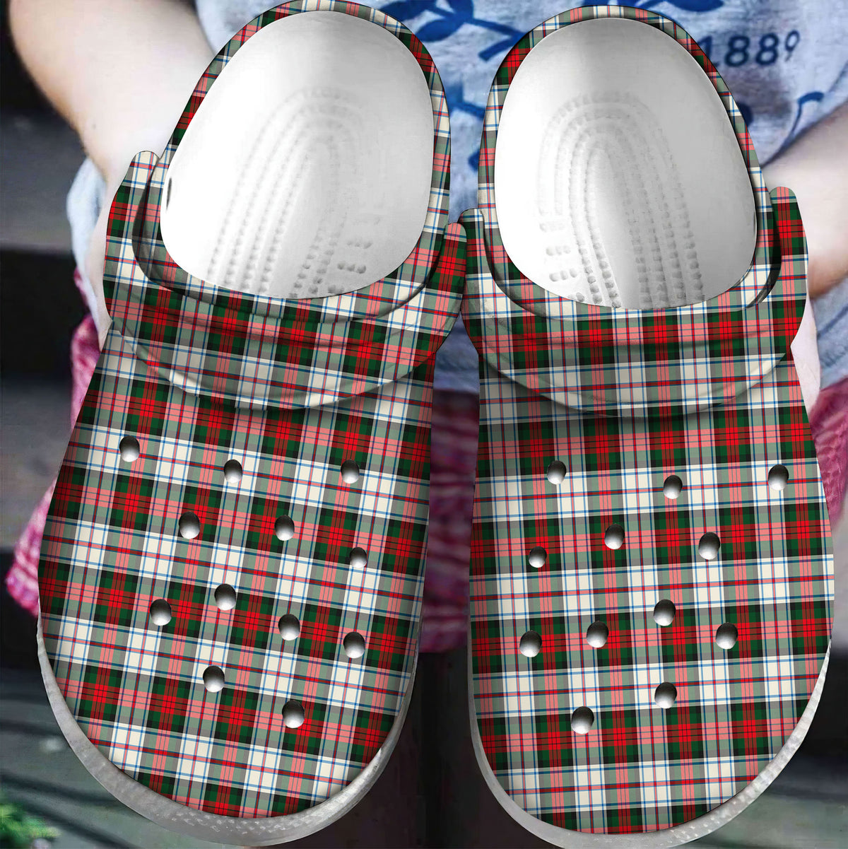 MacDuff Dress Modern Tartan Plaid Crocs