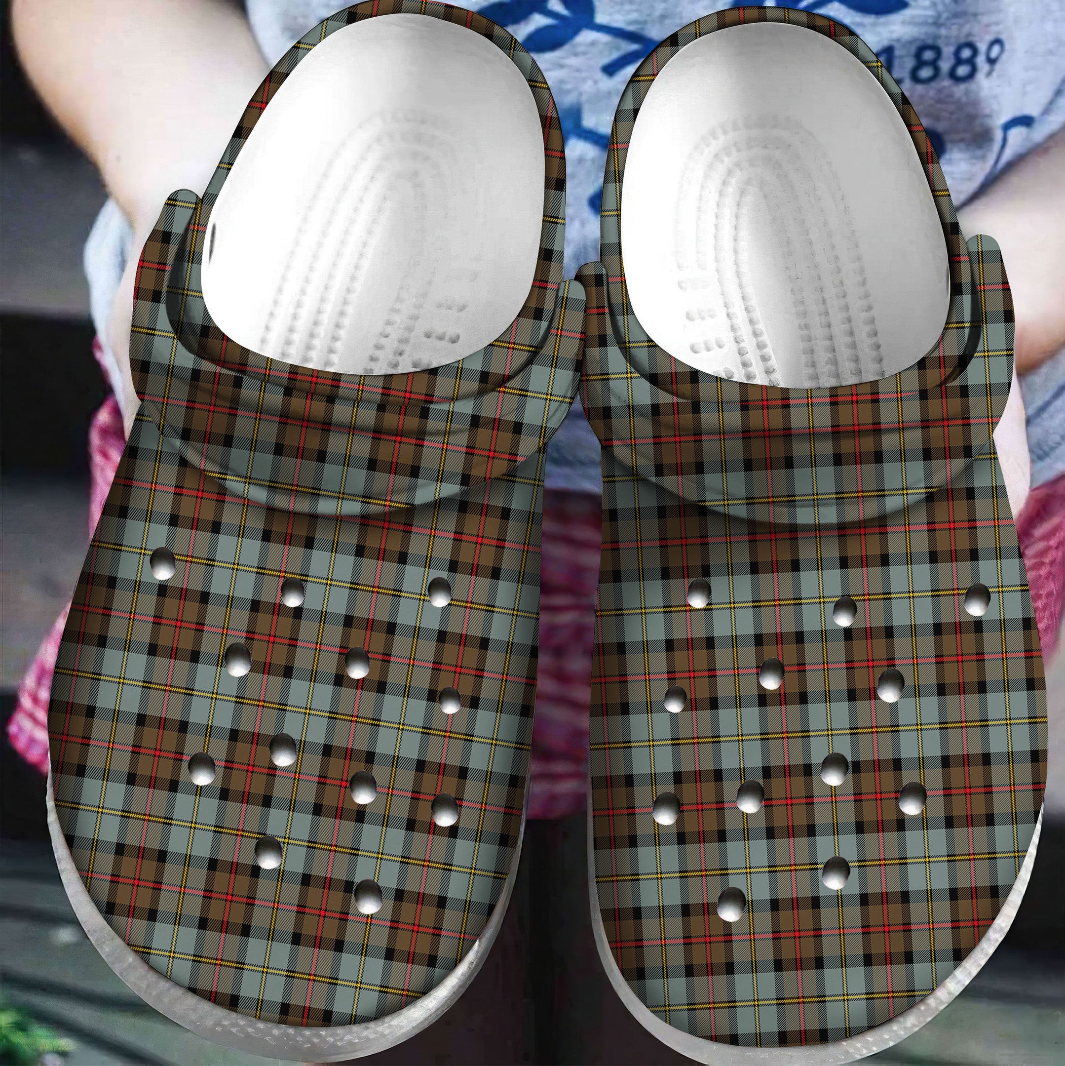 MacLeod of Harris Weathered Tartan Plaid Crocs