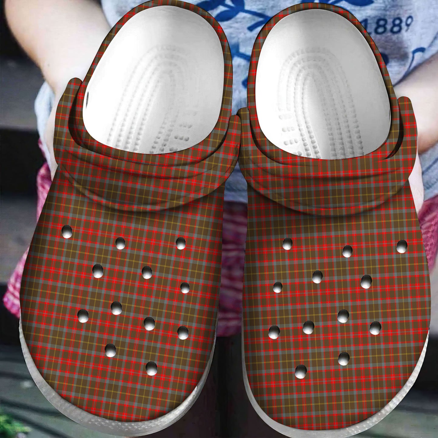 MacKintosh Hunting Weathered Tartan Plaid Crocs