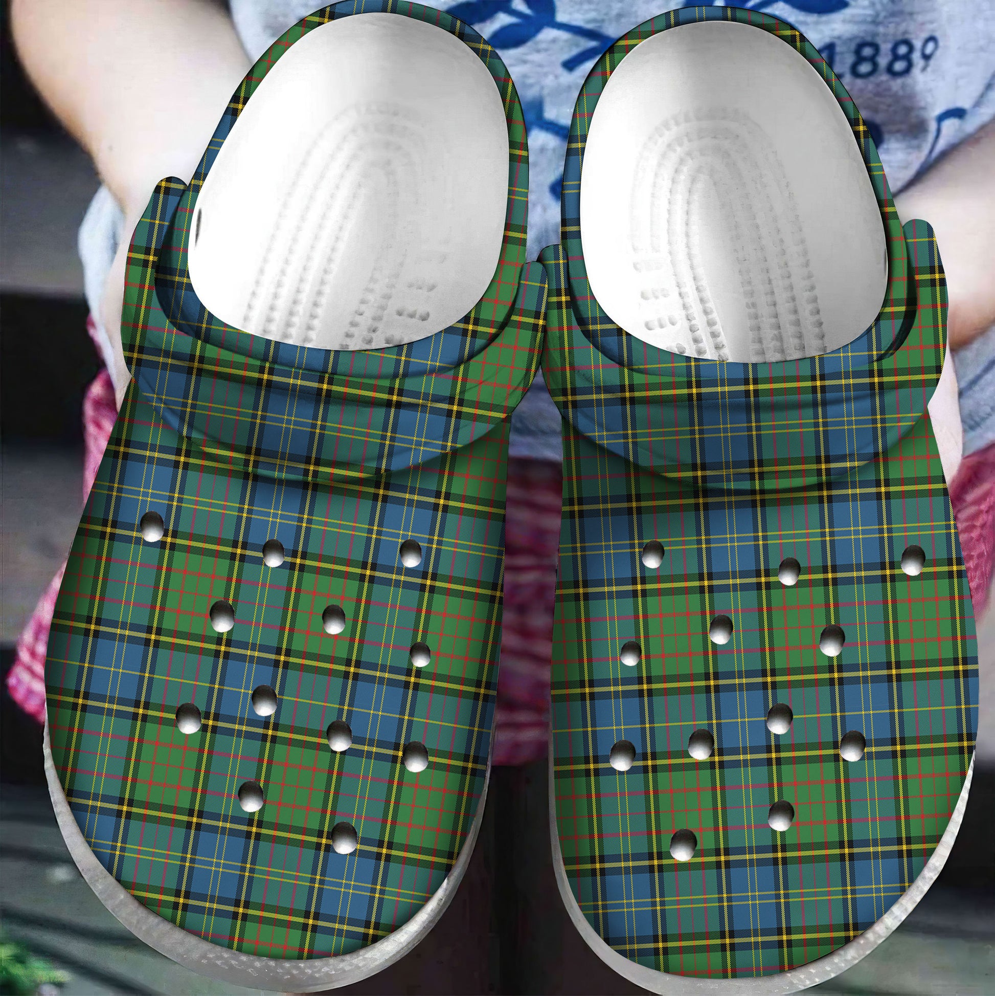 MacMillan Hunting Ancient Tartan Plaid Crocs