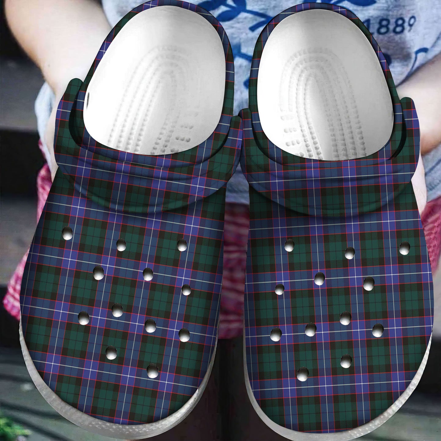 Guthrie Modern Tartan Plaid Crocs