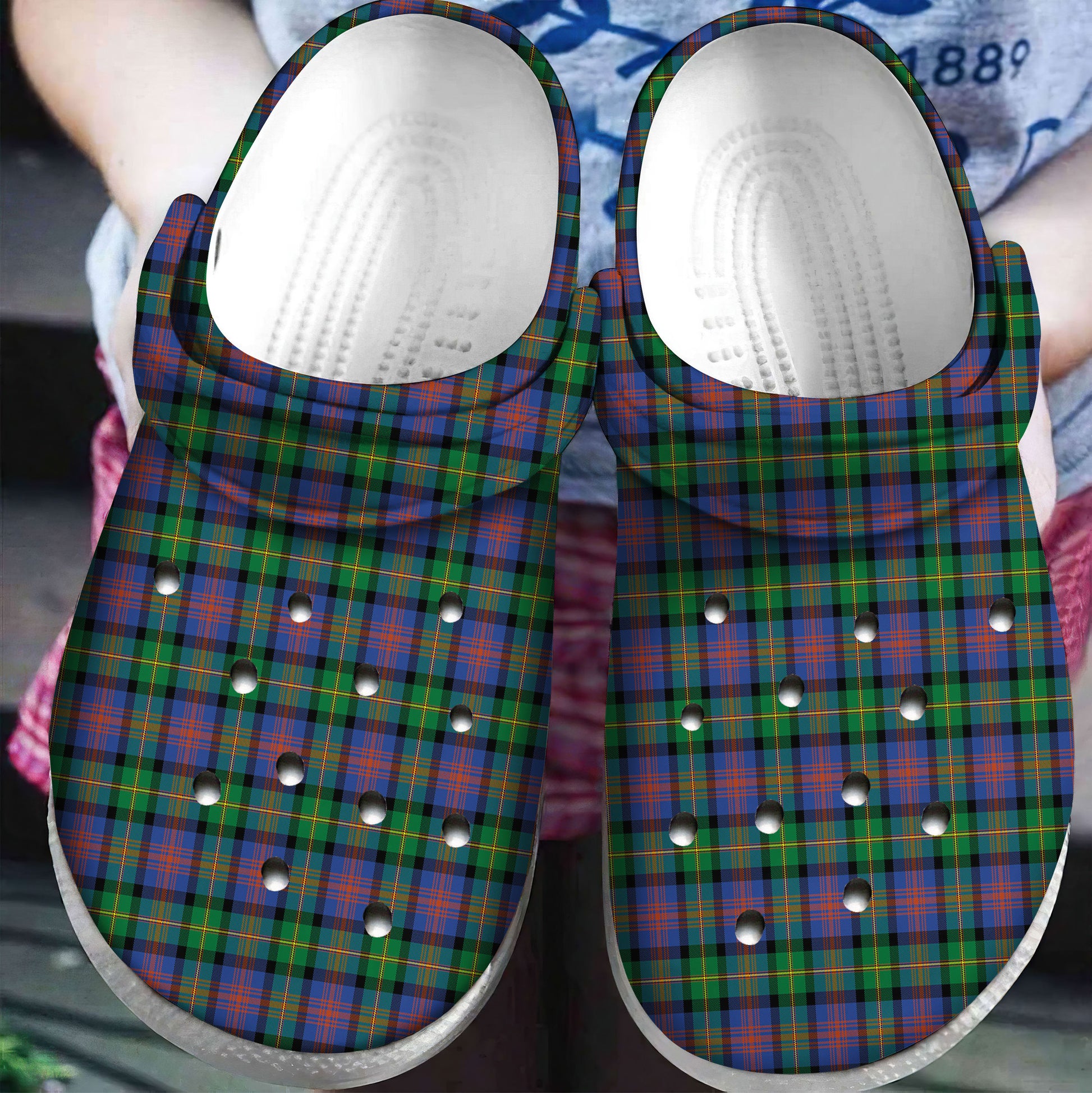 Logan Ancient Tartan Plaid Crocs