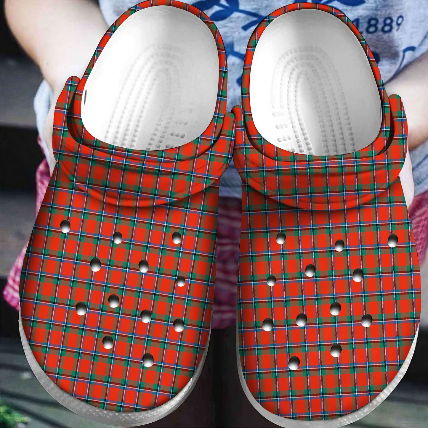 Sinclair Ancient Tartan Plaid Crocs