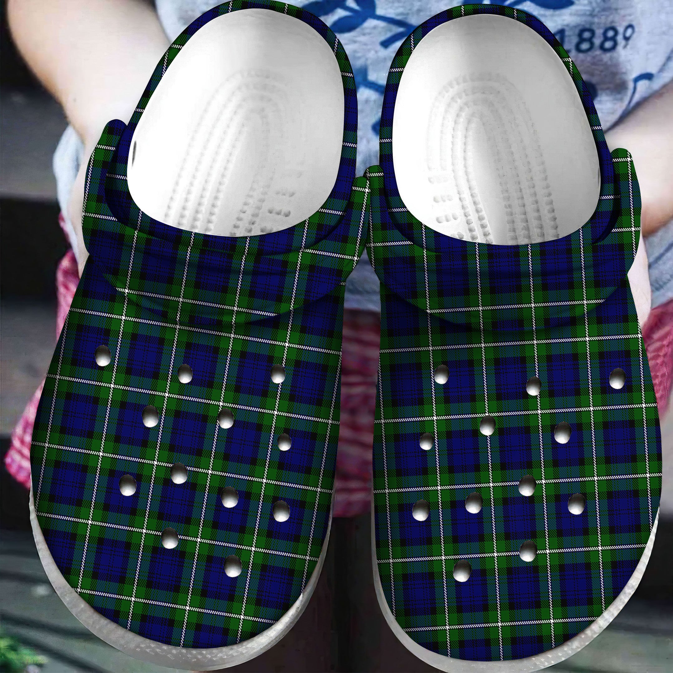 Forbes Modern Tartan Plaid Crocs