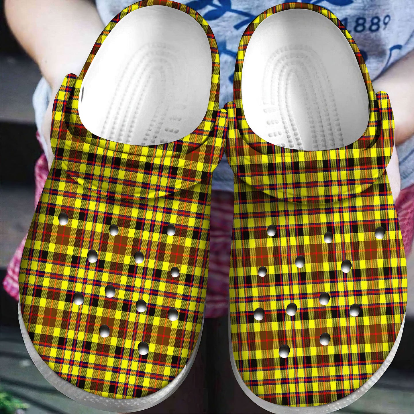 Jardine Tartan Plaid Crocs