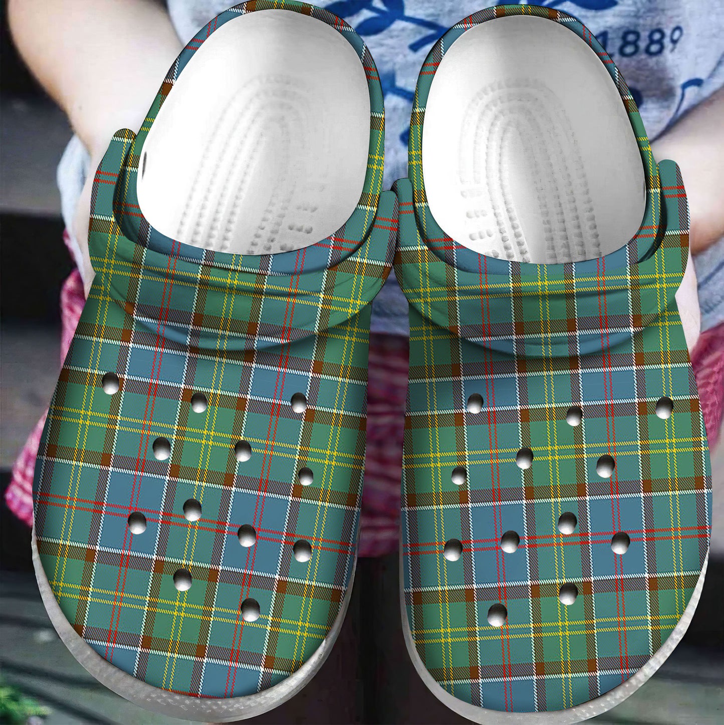 Whitelaw Tartan Plaid Crocs