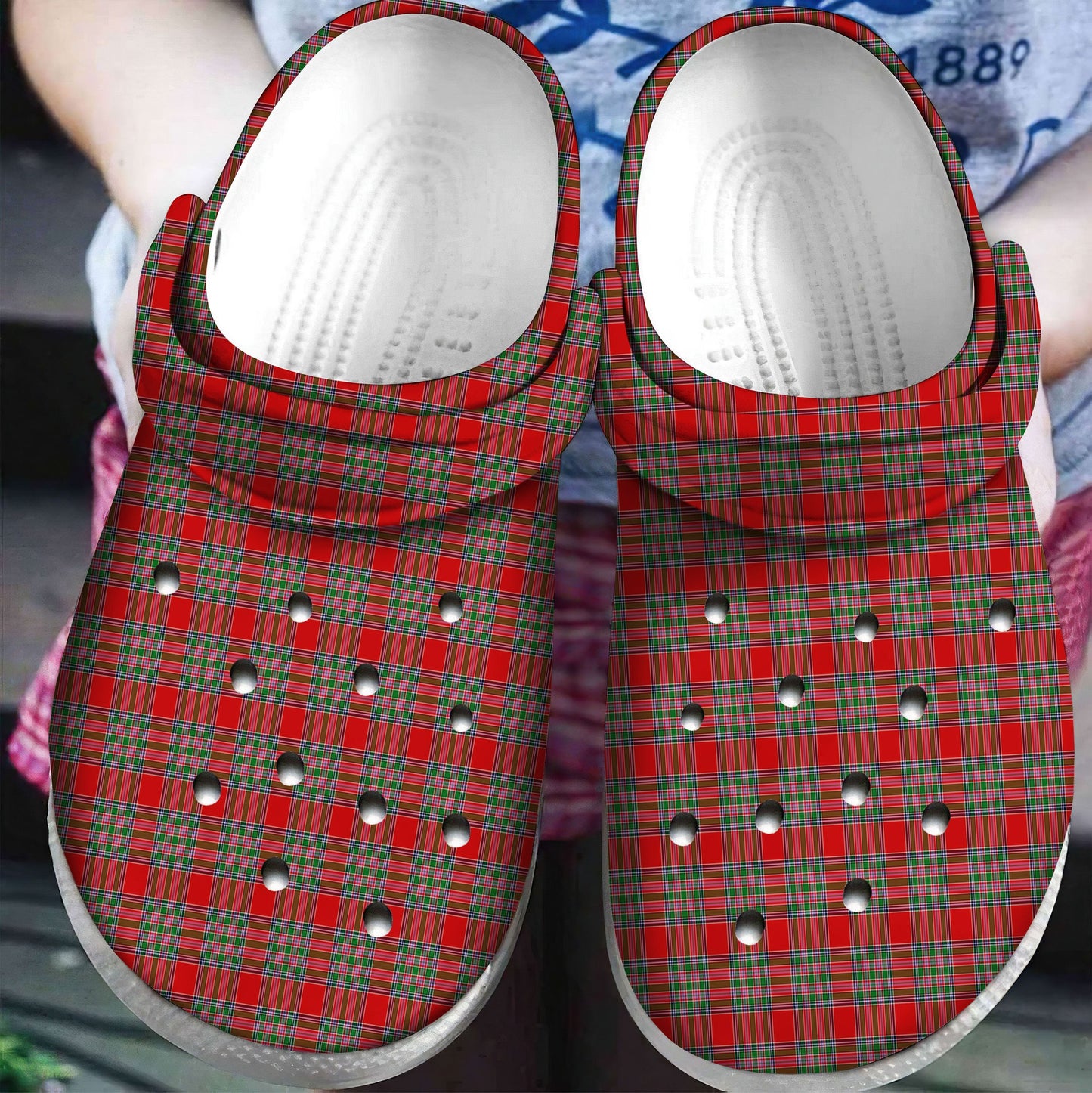 MacBain Tartan Plaid Crocs