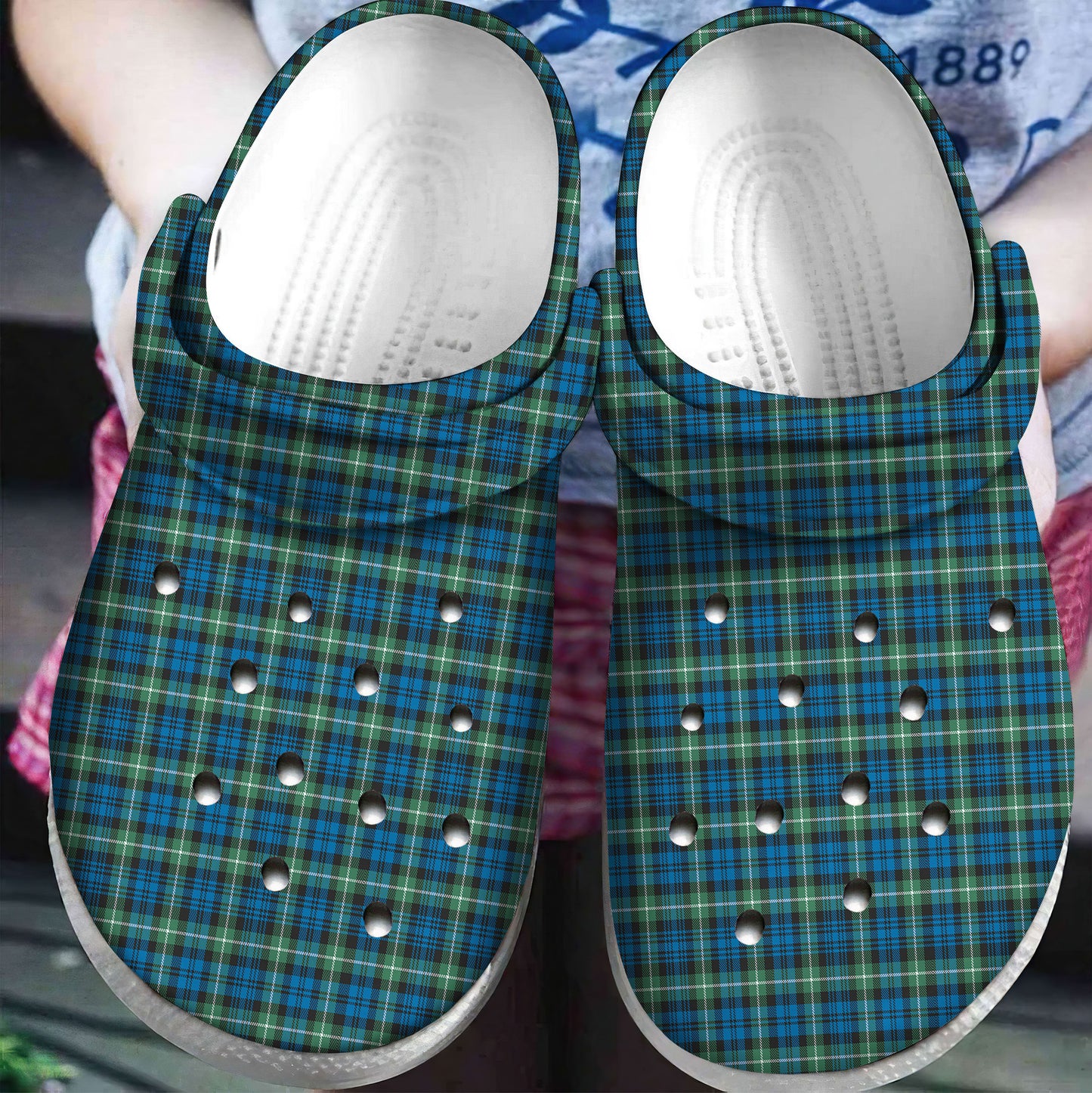 Lamont Ancient Tartan Plaid Crocs