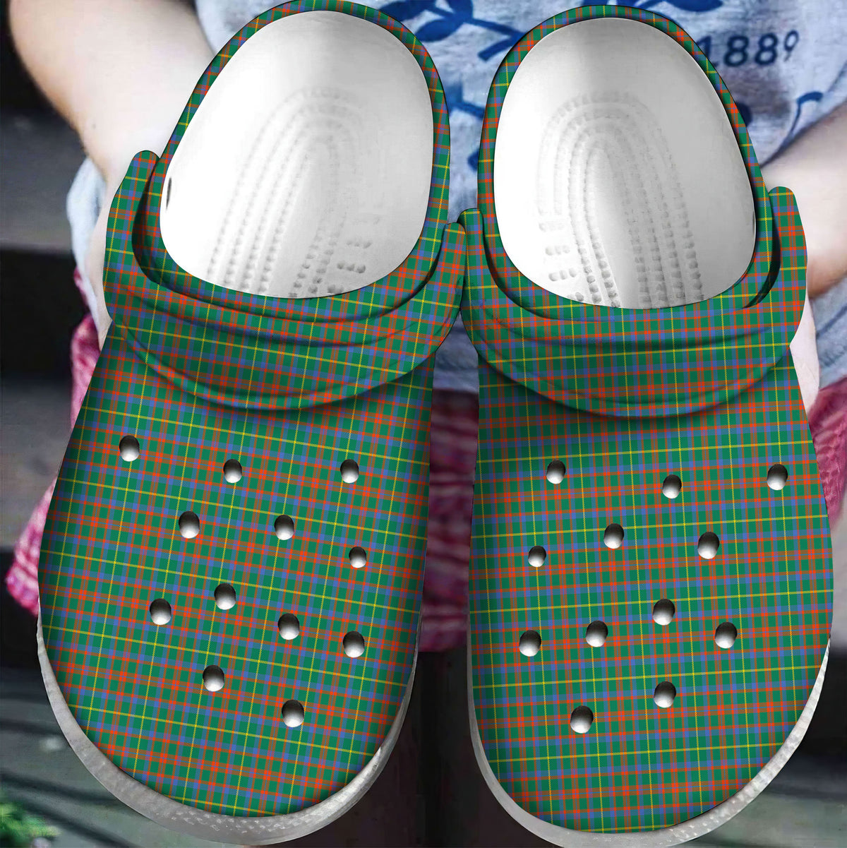 MacKintosh Hunting Ancient Tartan Plaid Crocs