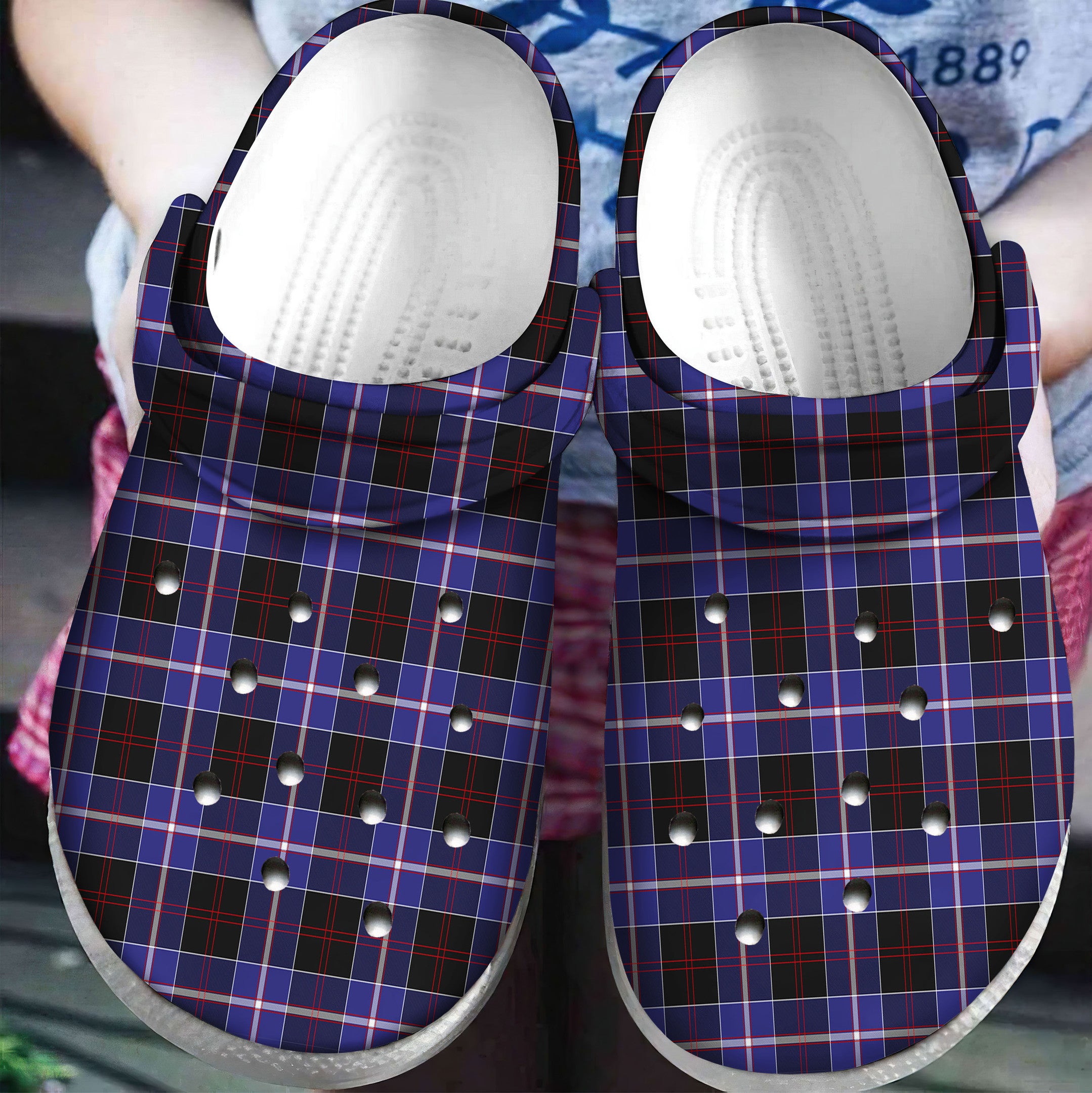 Dunlop Modern Tartan Plaid Crocs