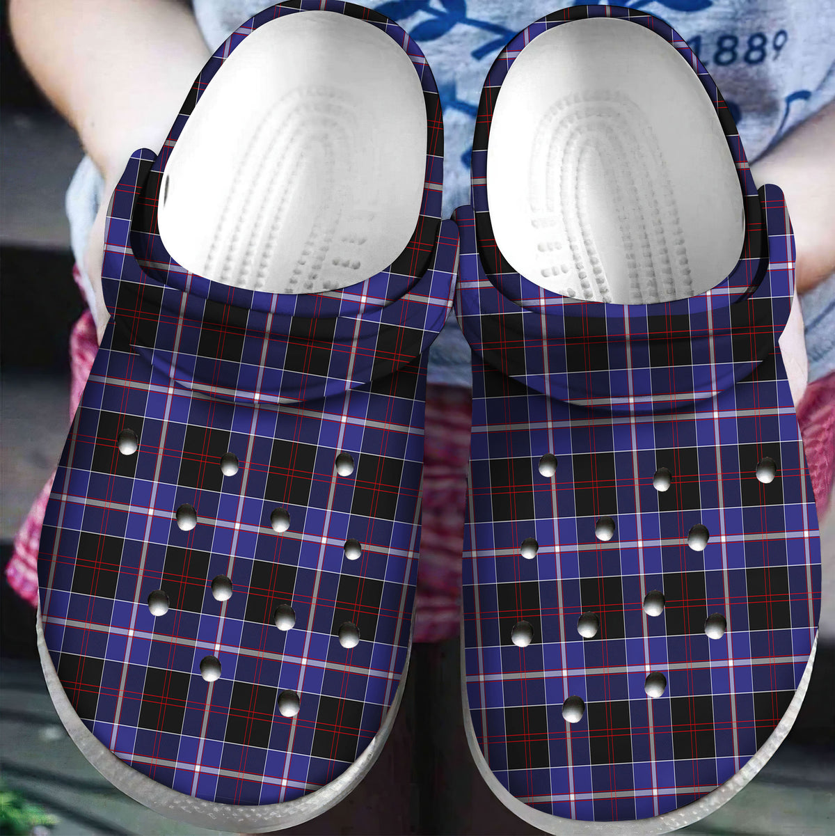 Dunlop Modern Tartan Plaid Crocs