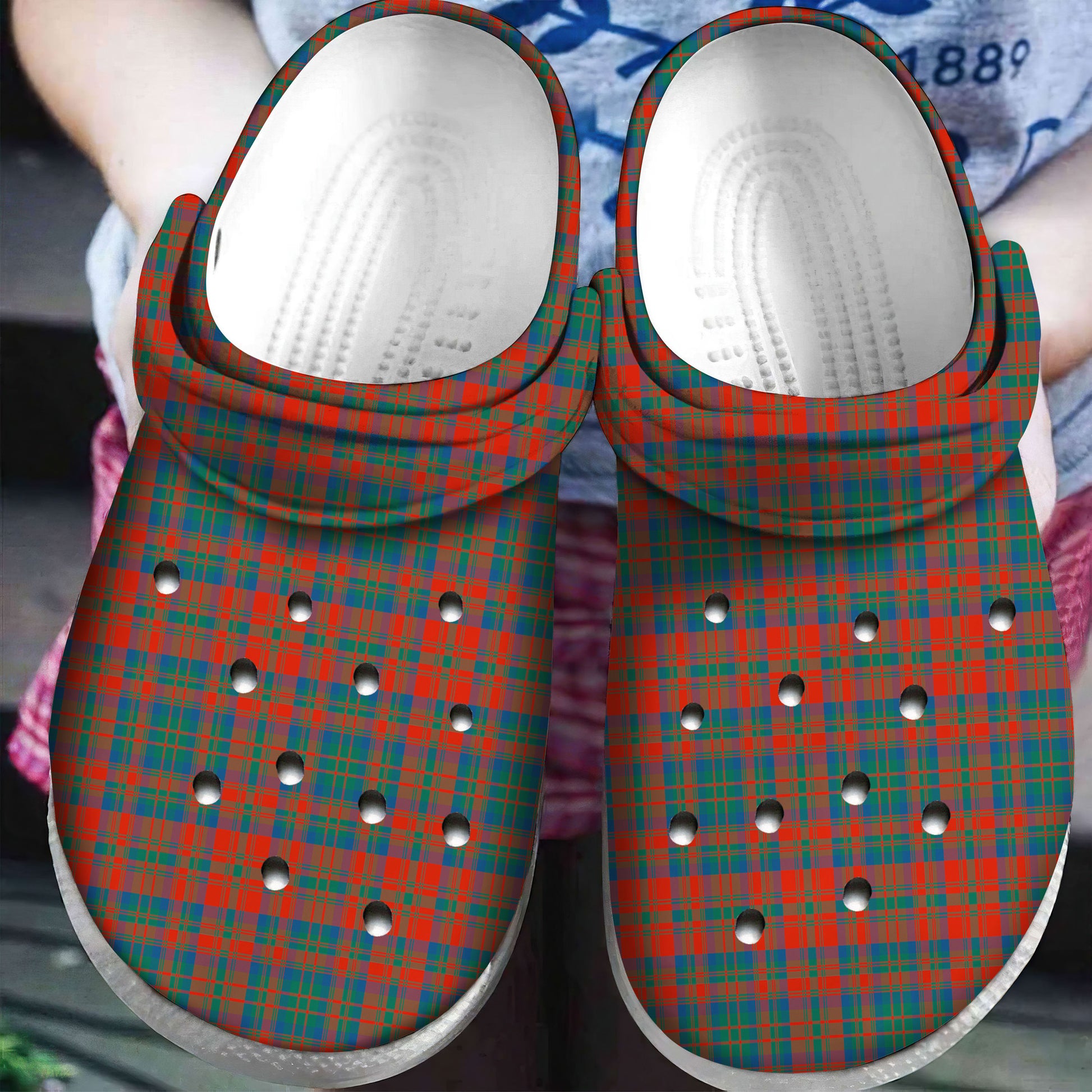 Matheson Ancient Tartan Plaid Crocs