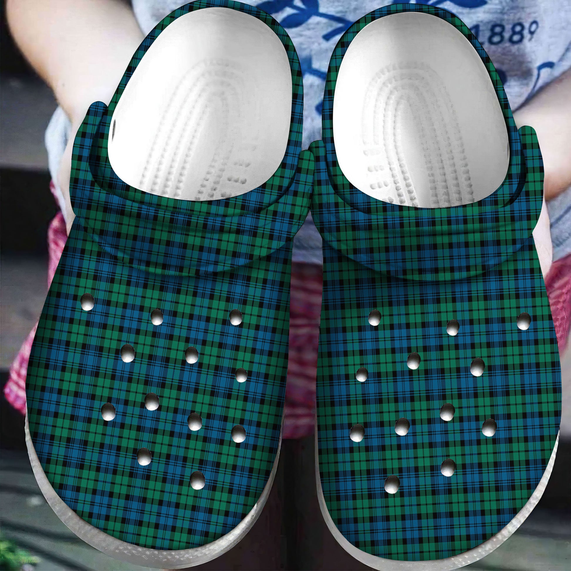 Campbell Ancient Tartan Plaid Crocs