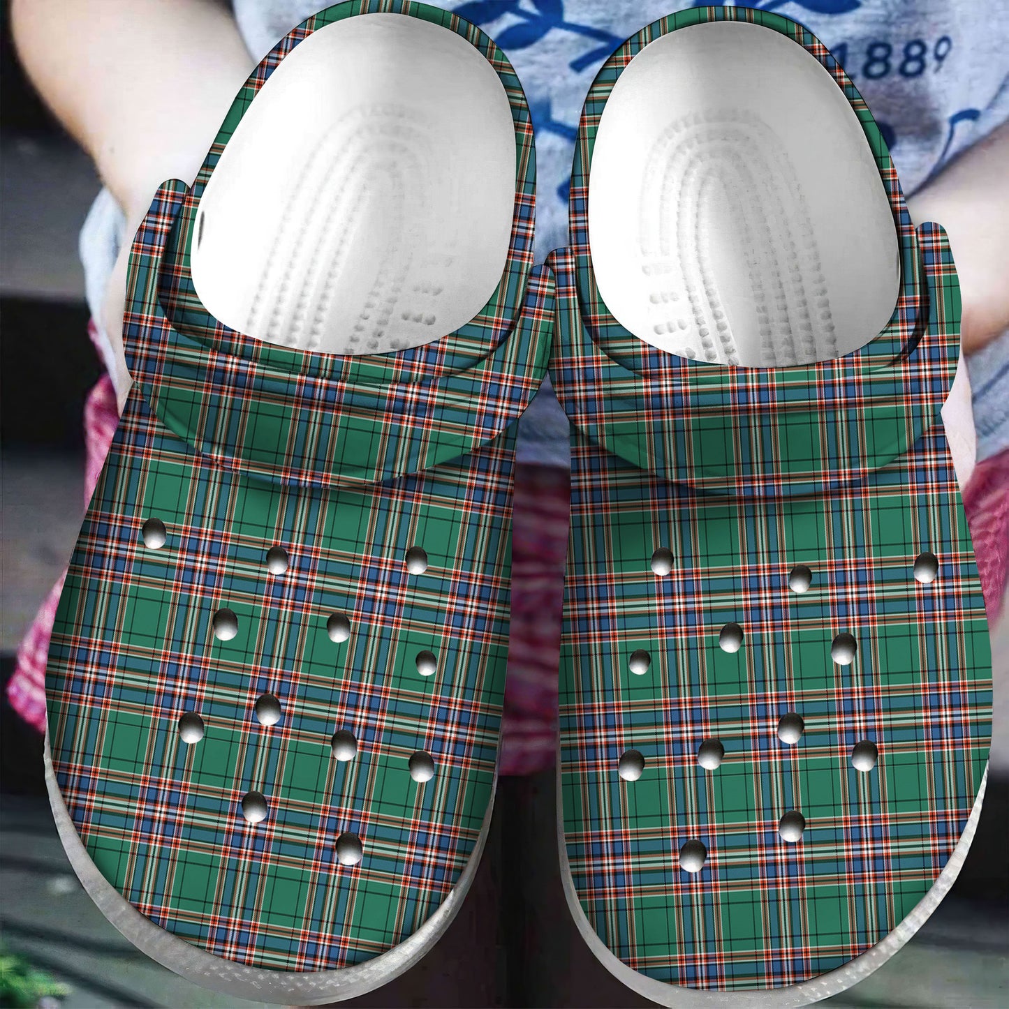 MacFarlane Hunting Ancient Tartan Plaid Crocs